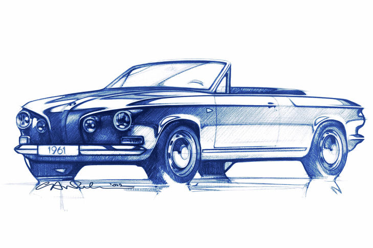Skizze Typ 34 Cabrio Skizze Typ 34 Cabrio
