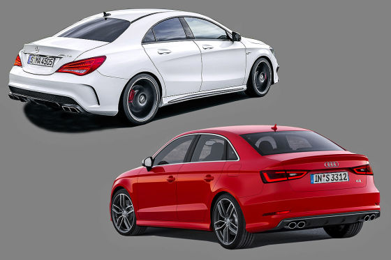 Design Vergleich Audi A3 Limousine Gegen Mercedes Cla