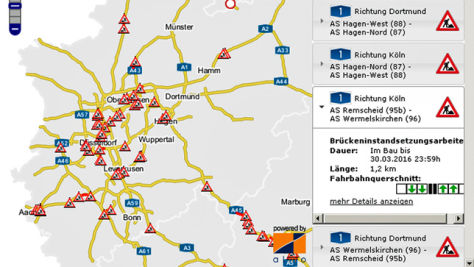 Baustellen-Infosystem der BASt