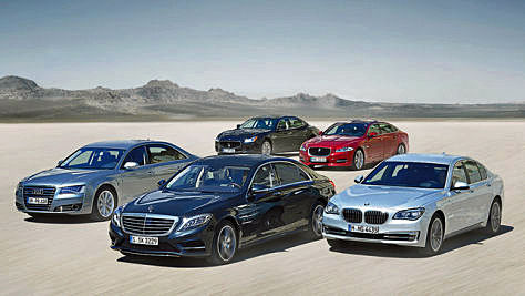 S-Klasse/A8/7er/XJ/Quattroporte: Test