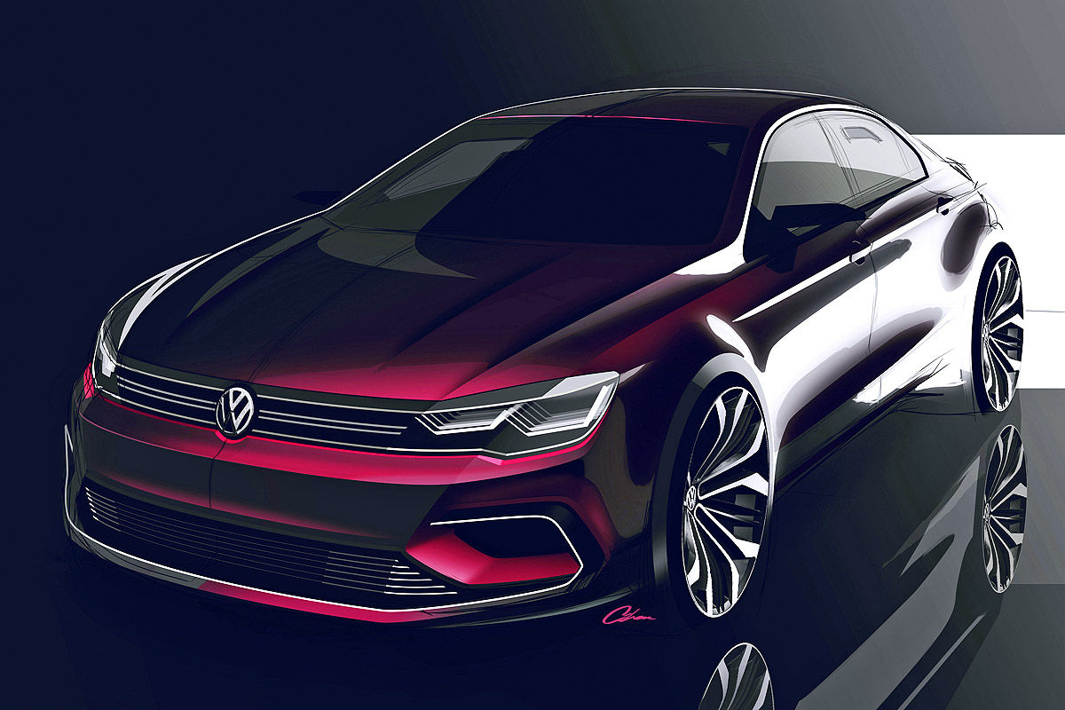 Volkswagen Midsize Coupe для Пекинского автошоу 2014 года Volkswagen Midsize Coupe для Пекинского автошоу 2014 года