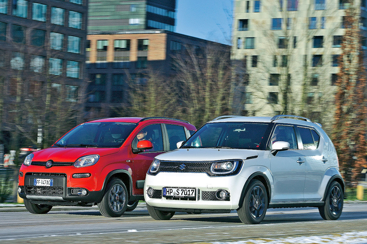 Suzuki Ignis vs. Fiat Panda Bilder autobild.de