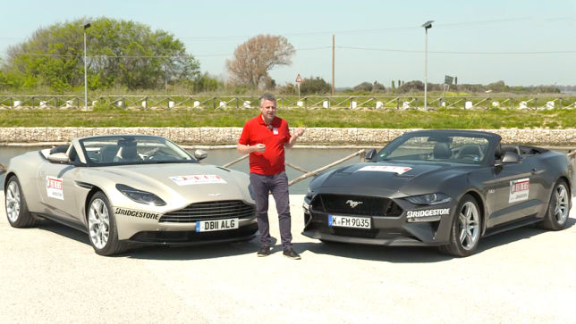 Video Aston Martin Db11 Vs Ford Mustang 2018 Autobild De