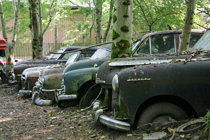 Autofriedhof Schrottplatz Kaufdorf Schweiz