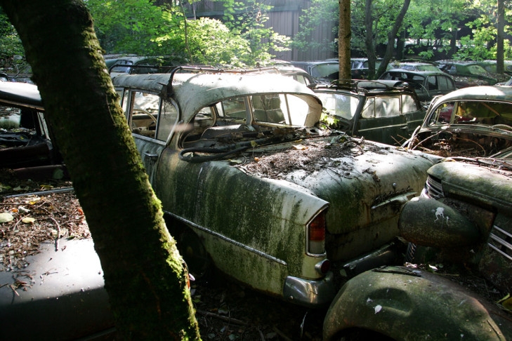 Autofriedhof Schrottplatz Kaufdorf Schweiz