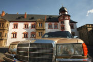Mit dem Mercedes 450 SEL 6.9 auf der Burgenstra�e