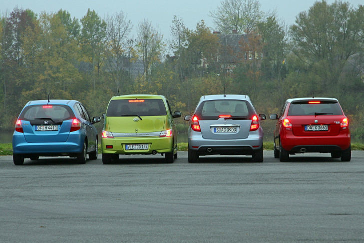 Honda Jazz Mercedes A-Klasse Skoda Fabia Daihatsu Materia
