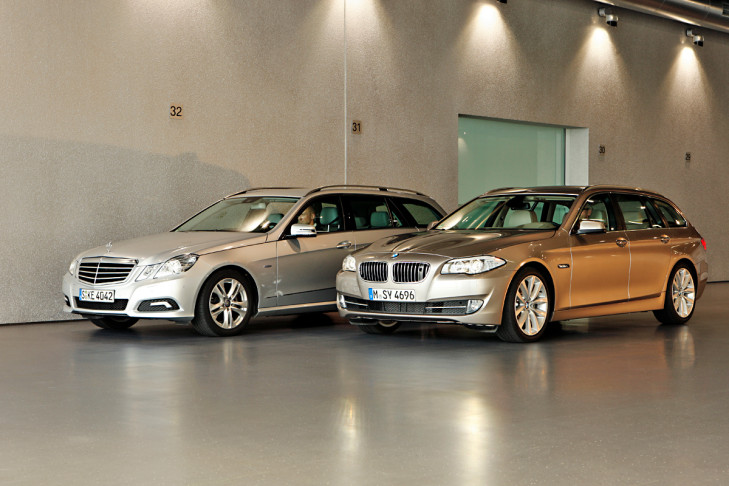 Vergleich bmw 5er touring mercedes e-klasse t-modell #5