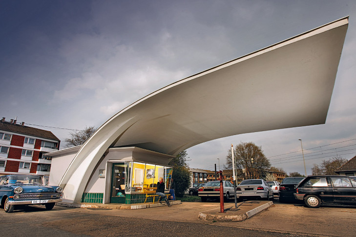 Ehemalige Tankstelle in Hannover (50er Jahre)