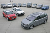 Zw&ouml;lf Familienautos im Test