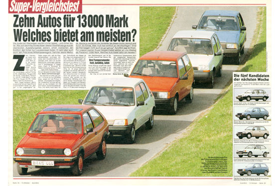 VW Polo Renault 5 Citro&euml;n Visa Lancia Y10 Peugeot 205