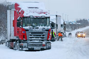 Lkw ohne Winterreifen