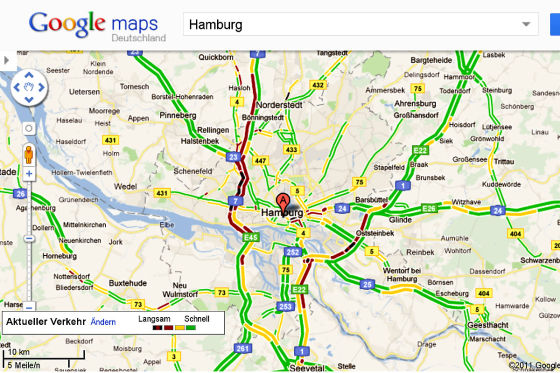 Verkehrsinfos in Echtzeit von Google Maps - autobild.de