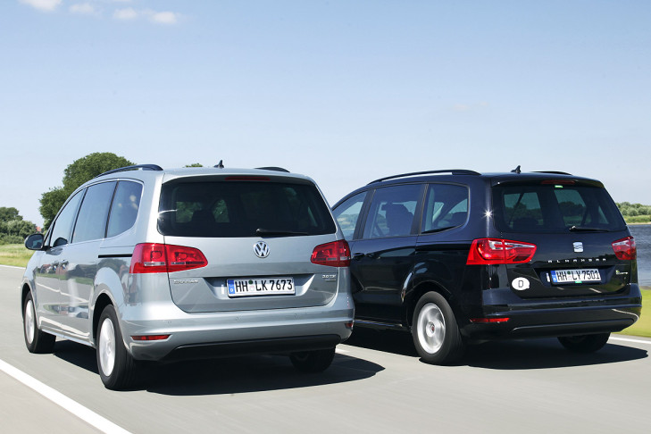 Bilder Seat Alhambra vs. VW Sharan Bilder autobild.de