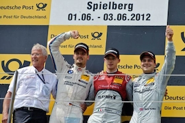 DTM Siegerehrung in Spielberg 2012