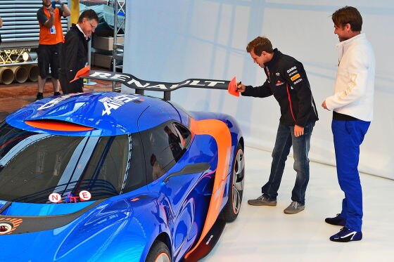 Sebastian Vette am Renault Alpine A110-50