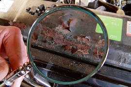 Rost am Mercedes Vito