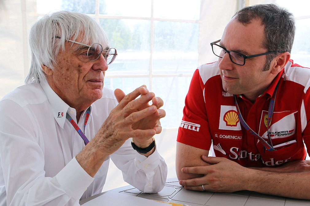Bernie Ecclestone li.(GBR) CEO Formula One Group (FOM) and Stefano Domenicali (ITA) Ferrari General Director