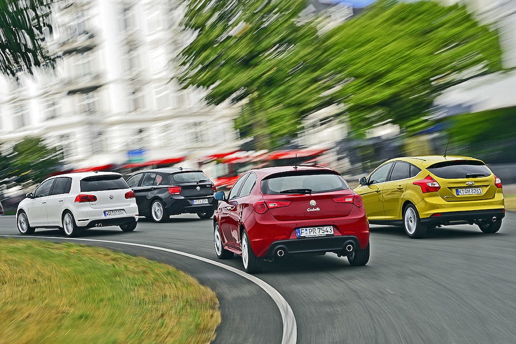 Alfa Giulietta BMW 1er Ford Focus VW Golf