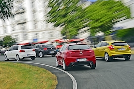 Alfa Giulietta BMW 1er Ford Focus VW Golf