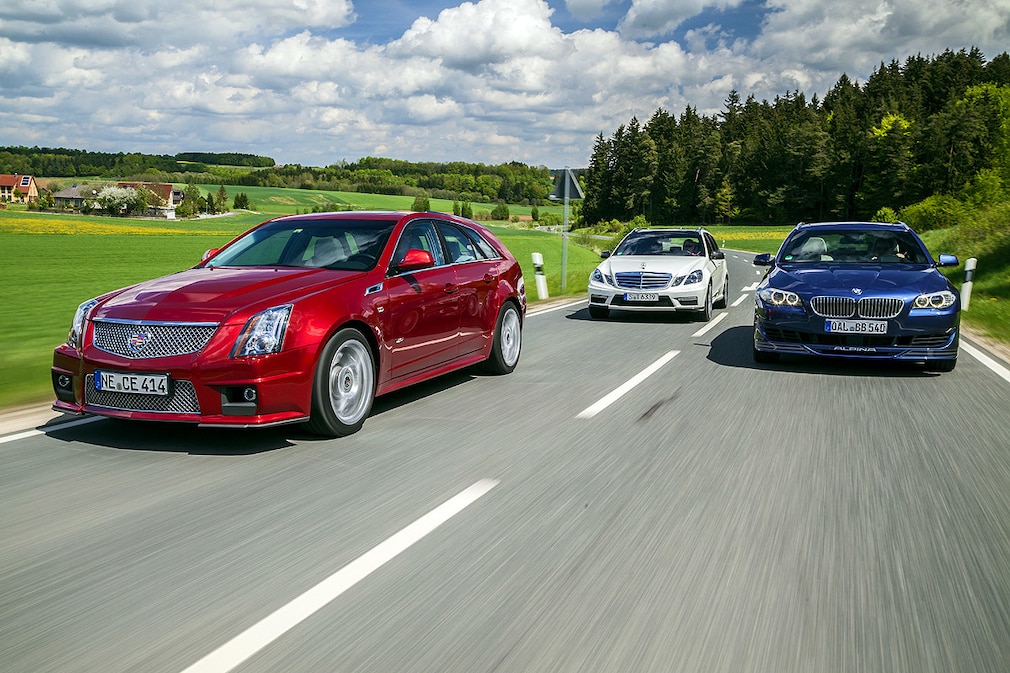 Cadillac CTS-V Sport Wagon, Mercedes E 63 AMG T-Modell PP, BMW Alpina B5 Biturbo Touring