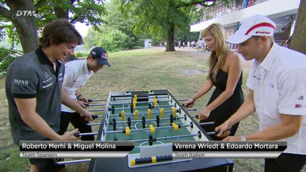 Kickern bei der DTM