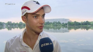 Verena im Interview mit Edoardo Mortara