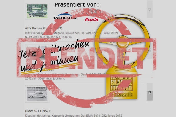 Das Goldene Klassik-Lenkrad 2012