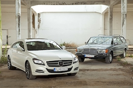 Mercedes CLS 250 CDI Shooting Brake, Mercedes 450 SEL Crayford