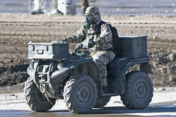 All-Terrain-Vehicle-(ATV)-Yamaha-Kodiak-400.-Bundeswehr-Trotzki