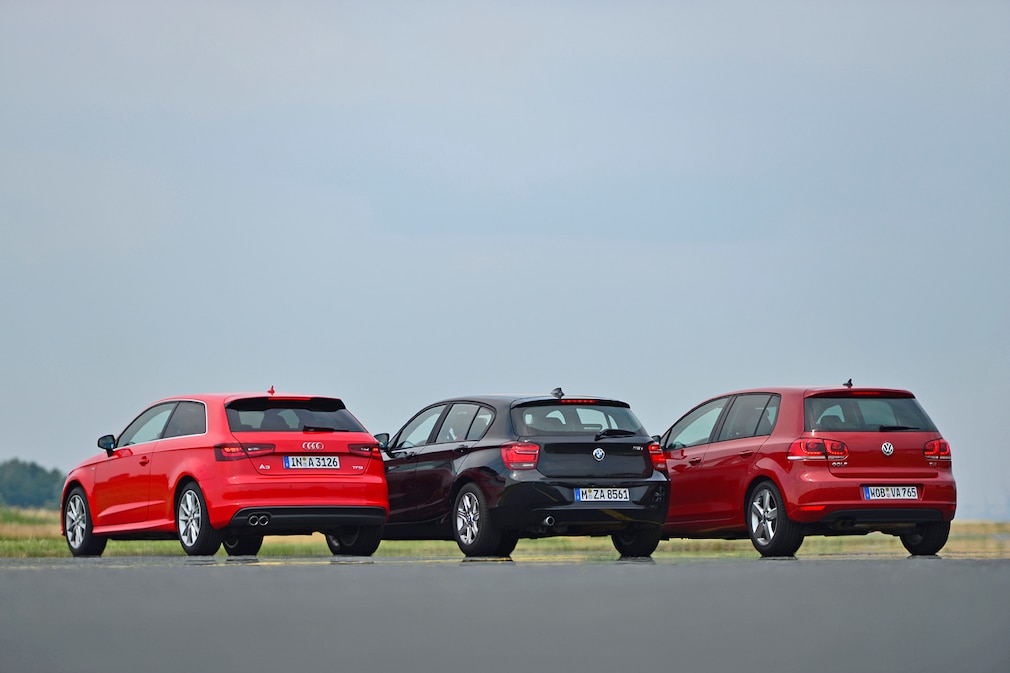 Audi A3, BMW 118i, VW Golf VI