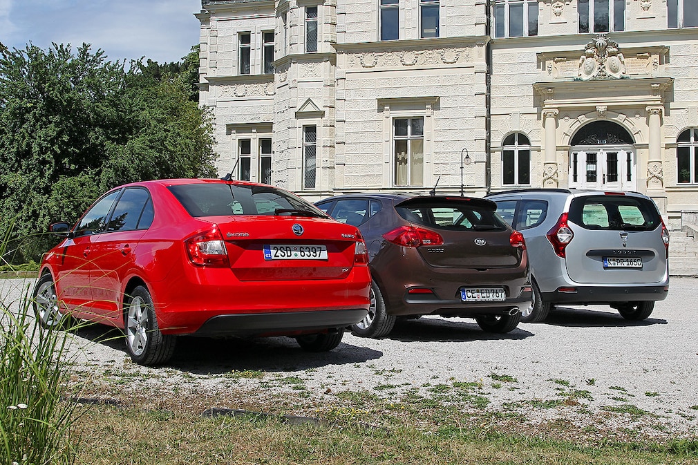 Dacia Lodgy Kia cee'd Skoda Rapid