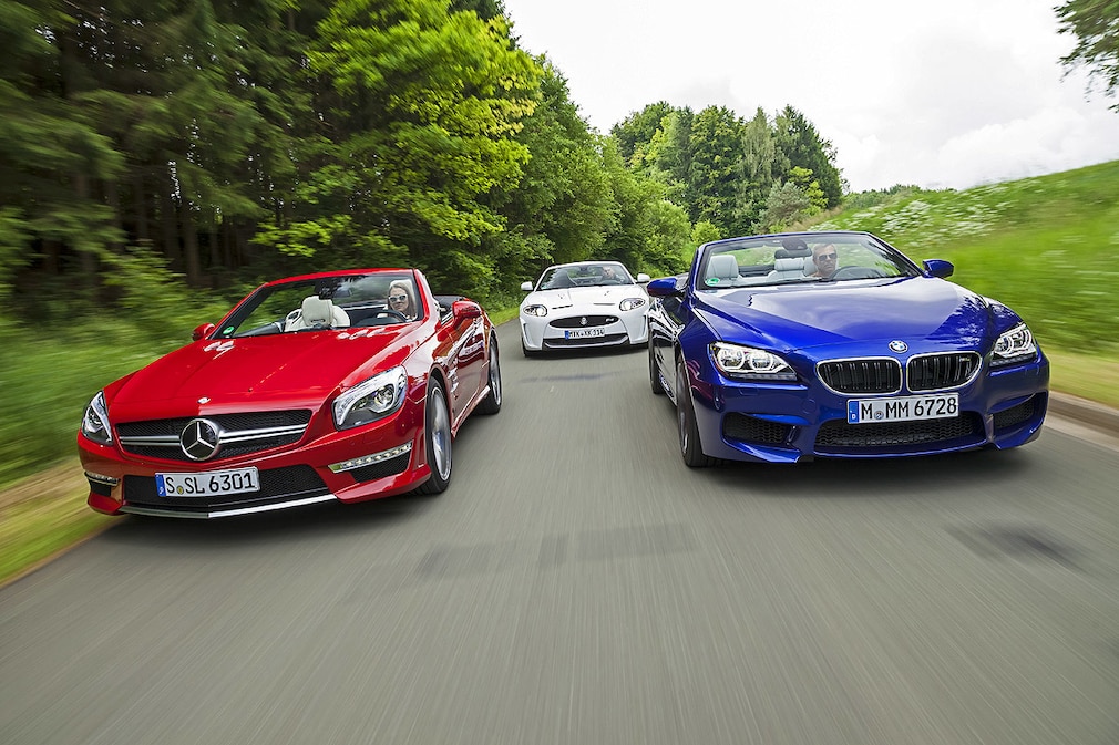 Mercedes SL 63 AMG PP Jaguar XKR-S Cabrio BMW M6 Cabrio