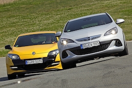 Opel Astra OPC Renault Mégane RS