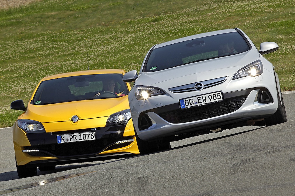 Opel Astra OPC Renault Mégane RS