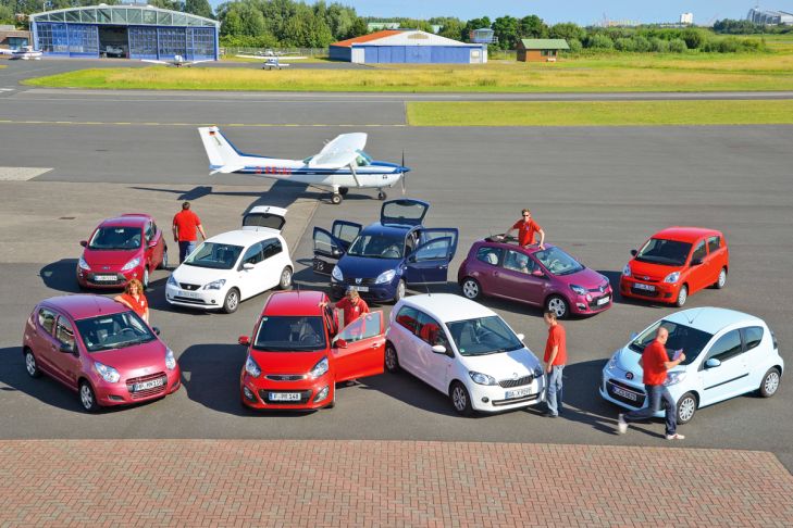 Citroën C1 Dacia Sandero Daihatsu Cuore Ford Ka Kia Picanto Renault Twingo Seat Mii Skoda Citigo Suzuki Alto.