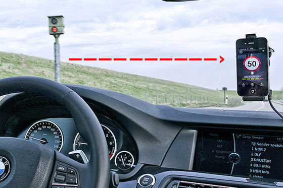 Radarwarner auf iPhone