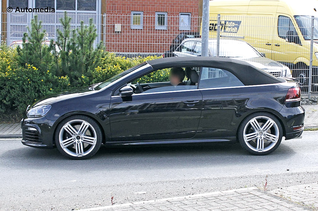 Erlkönig VW Golf VII R Cabrio