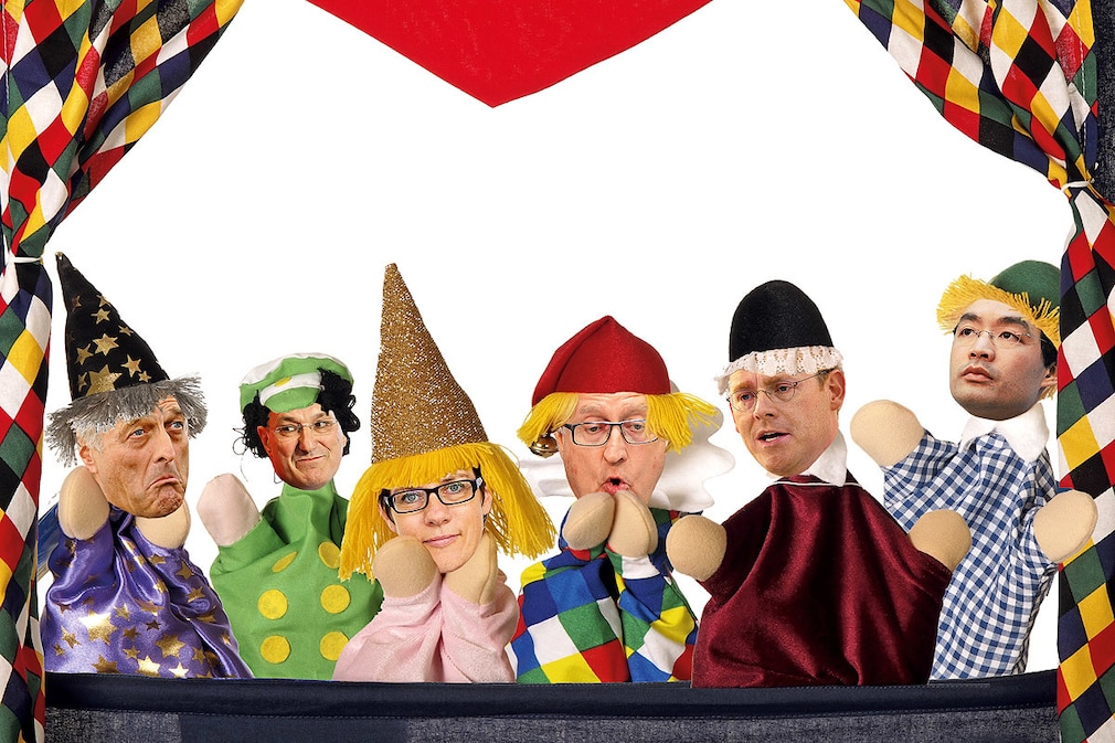 Kaspertheater mit Politikern