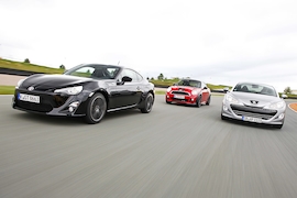 Peugeot RCZ 1.6 200 THP Asphalt Mini Coupé John Cooper Works Toyota GT 86