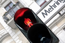 Rote Fußgängerampel