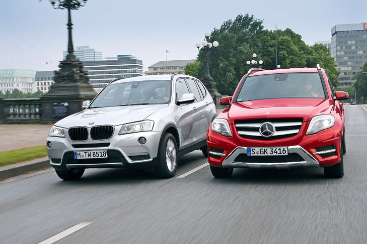 BMW X3 Mercedes GLK