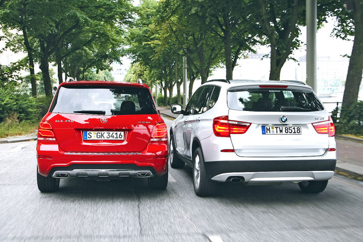 BMW X3 Mercedes GLK