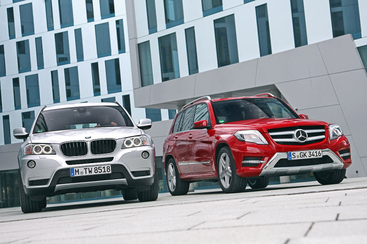 BMW X3 Mercedes GLK