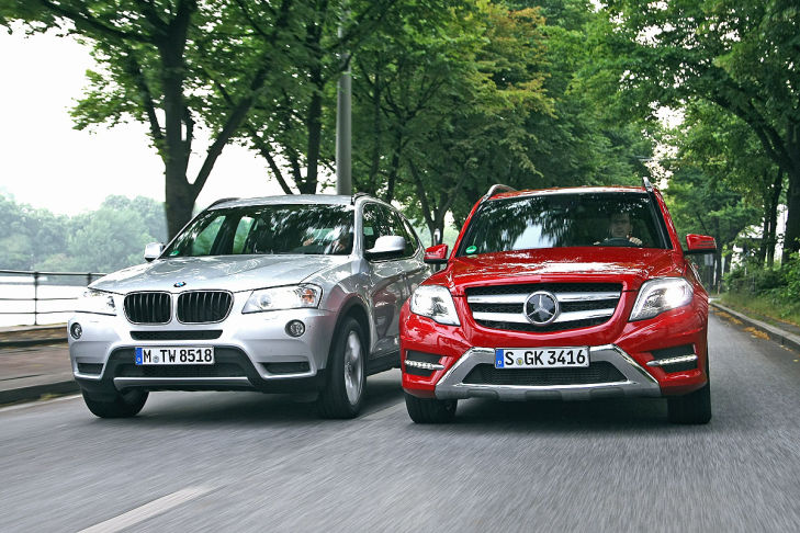 Мерседес GLK или Бмв Х3