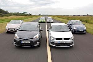 Honda Jazz Hyundai i20 Peugeot 208 Skoda Fabia Toyota Yaris VW Polo