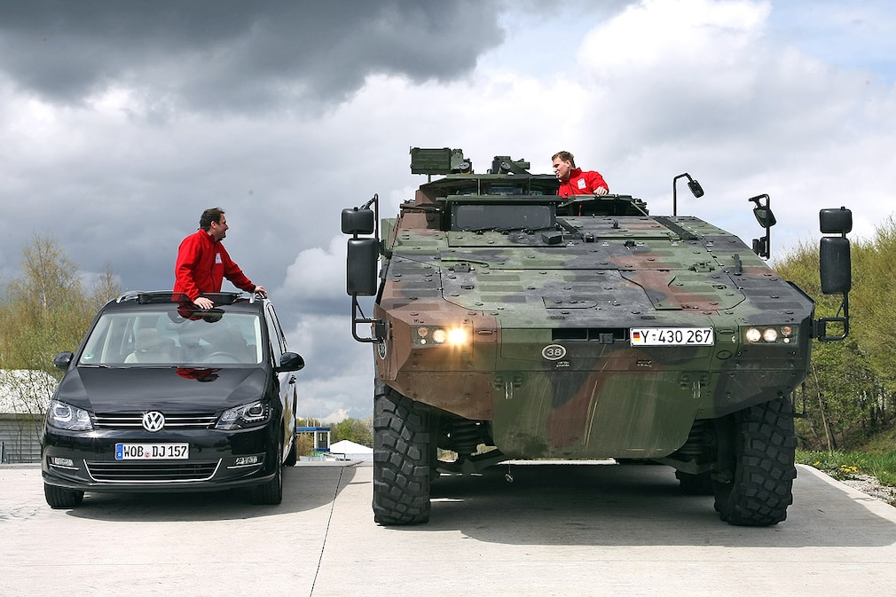 KMW Truppentransporter Boxer VW Sharan 4x4
