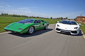 Lamborghini Countach LP 400 Lamborghini Aventador LP 700-4