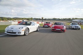 Audi TT RS plus BMW M3 Coupé Competition Chevrolet Corvette Grand Sport Porsche 911 Carrera S