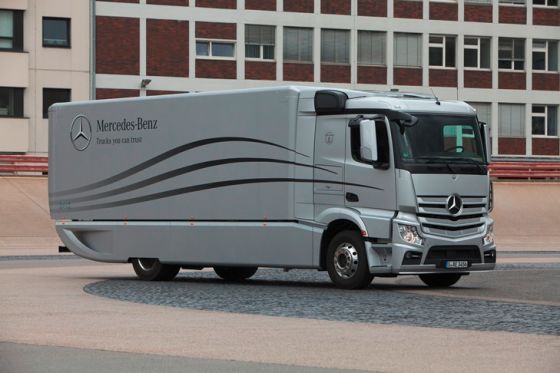 Mercedes Benz Aerodynamics Truck